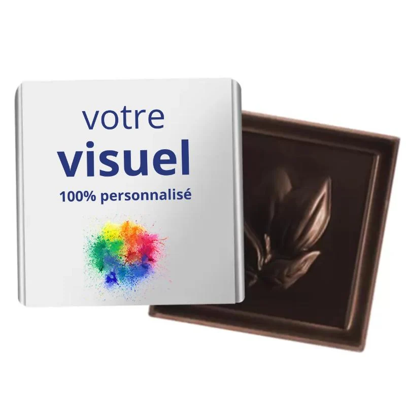 Carré de chocolat 4g Le Petit Carré Gourmand® personnalisable 🇫🇷