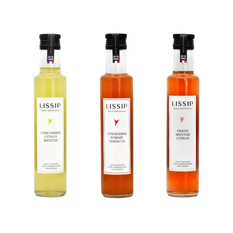 Coffret 3 sirops artisanaux Lissip® 🇫🇷