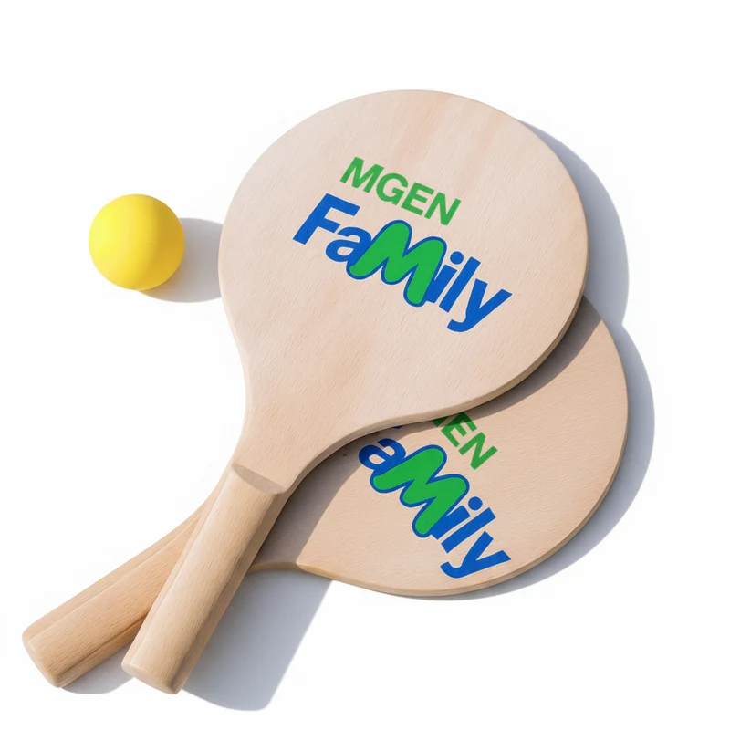 Set de raquettes de plages en bois personnalisable 🇫🇷