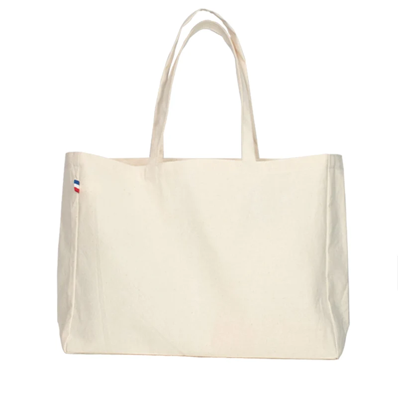 Sac cabas en coton épais avec soufflet personnalisable 🇫🇷