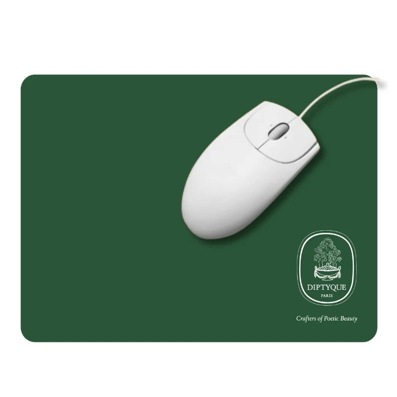 Tapis de souris en cuir recyclé ♻️ personnalisé 🇫🇷
