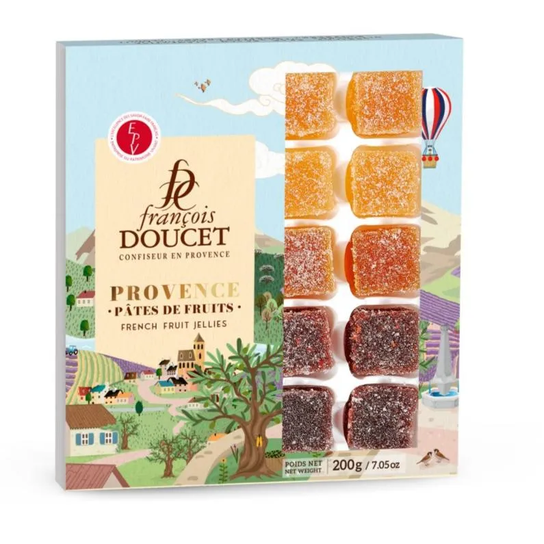 20 pâtes de fruit "Voyage en Provence" 200g François Doucet® 🇫🇷