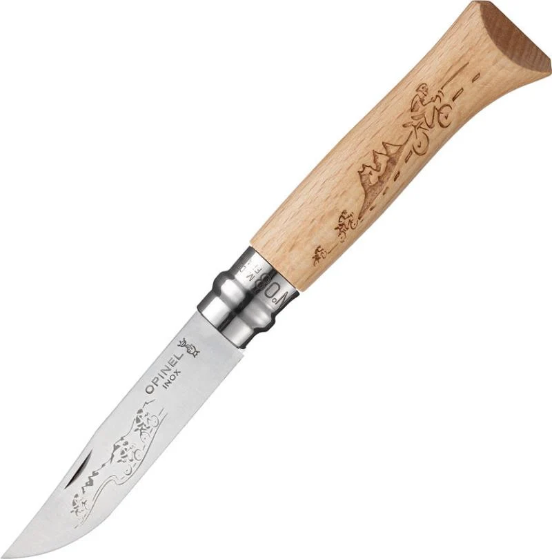 Couteau pliant Opinel® N°8 lame Inox personnalisable 🇫🇷