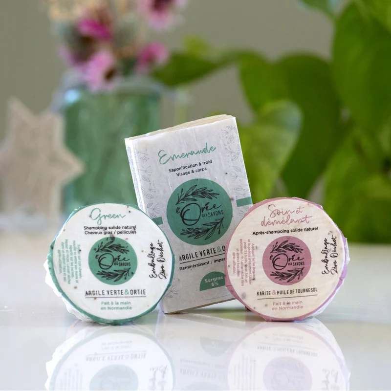 Coffret corps & cheveux Émeraude L'Orées des Savons® 🇫🇷