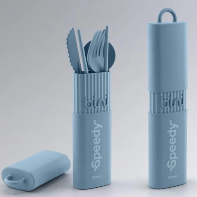 Kit de couverts en bio-matériaux personnalisé 🇫🇷