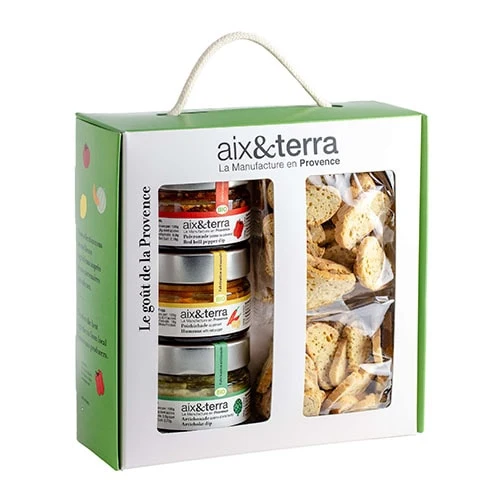 Coffret trio de tartinables & toasts Bio "Le goût de la Provence" 🇫🇷