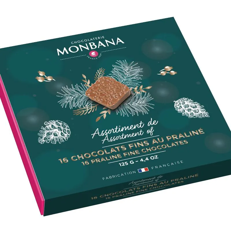 Coffret de chocolats fins fourrés praliné Monbana® 🇫🇷