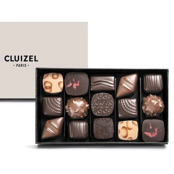 Coffret de 15 chocolats noir & lait premium CLUIZEL® 165g 🇫🇷