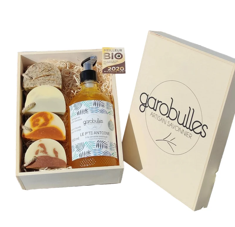 Coffret 5 savons artisanaux bio 🌳 Garobulles® 🇫🇷