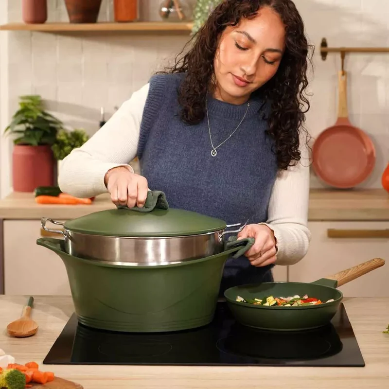 Panier Cuisson Vapeur Ovale pour Cocotte 33cm