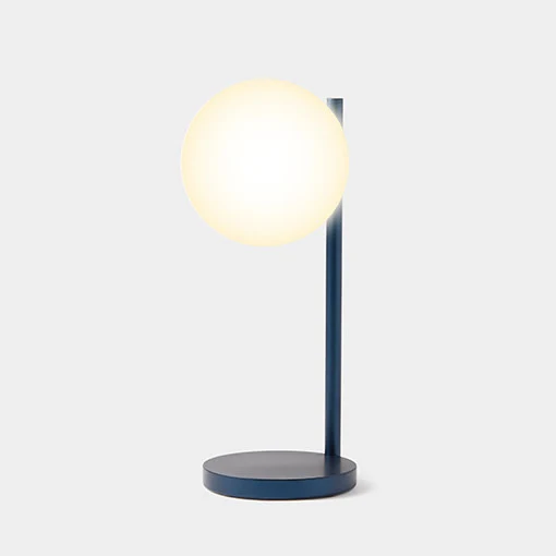 Lampe de Table et Chargeur à Induction Bubble Bleu Foncé