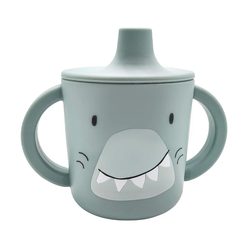 Tasse d'apprentissage en silicone - Mr. Shark
