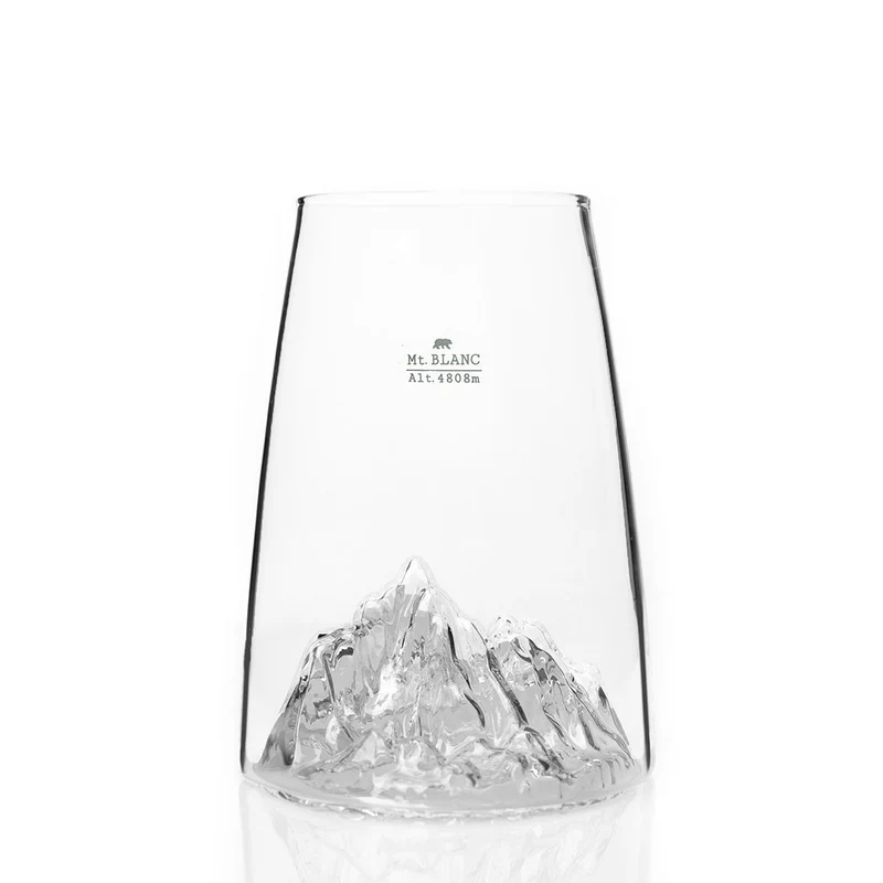 Verre Design : Mont Blanc - Collection Topographic