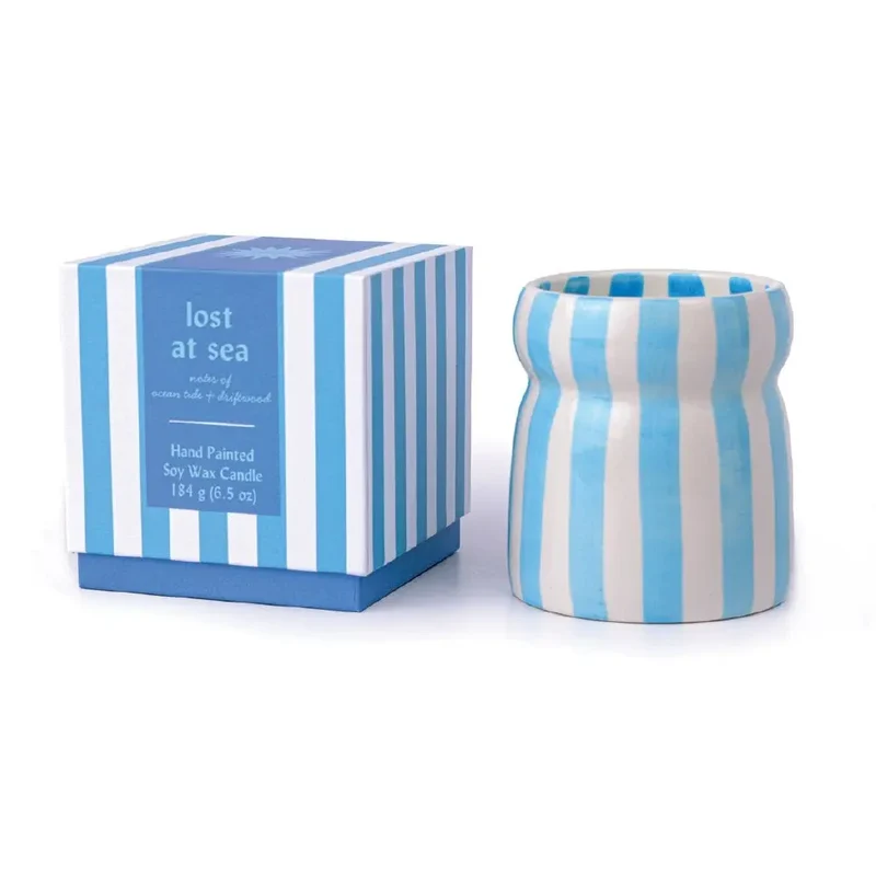 Bougie Cabana - Bleue Lignée - Perdu en Mer 184gr