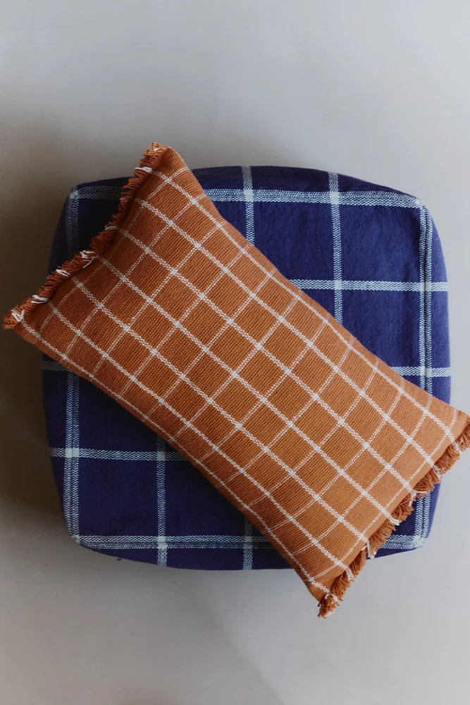 Coussin Geo Block Terracotta