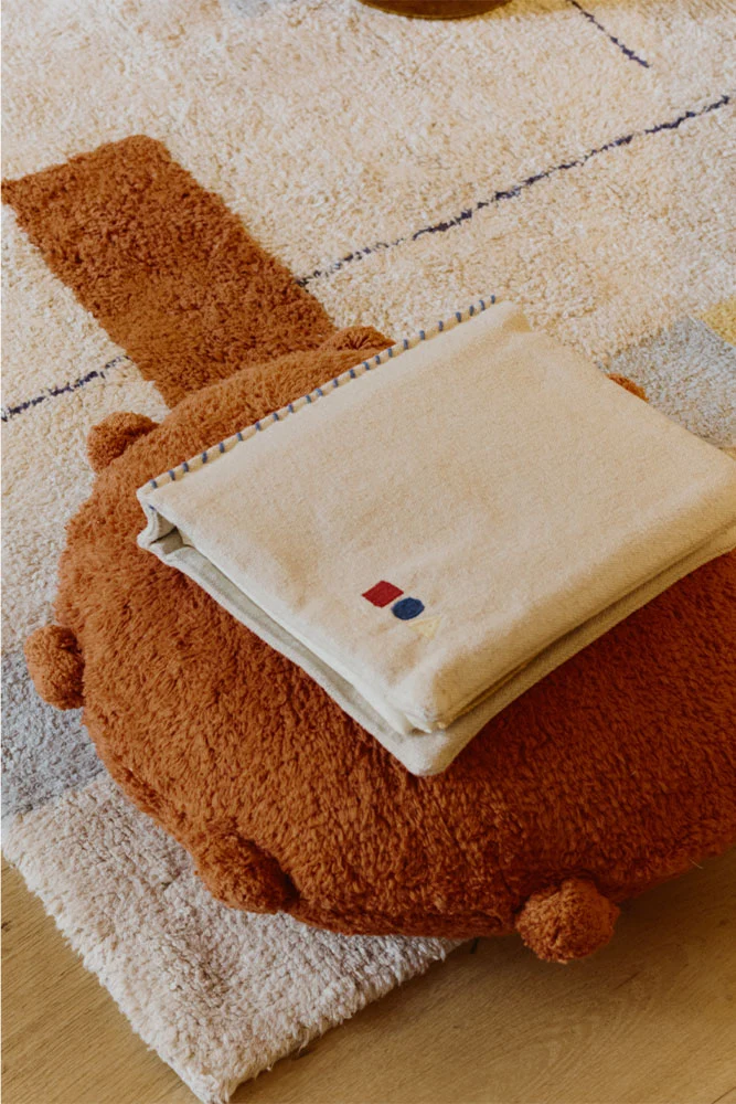 Floor Cushion Bubbly Terracotta