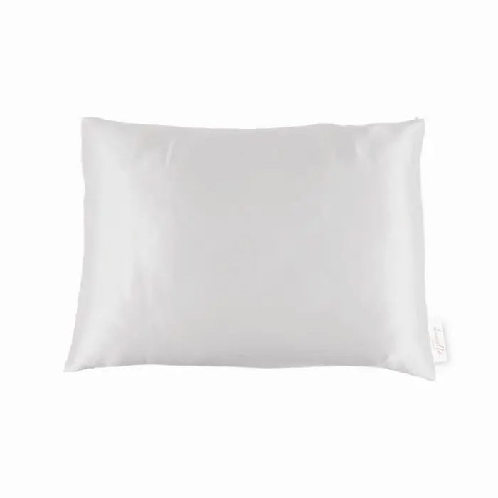 Taie d'oreiller en satin Blanche