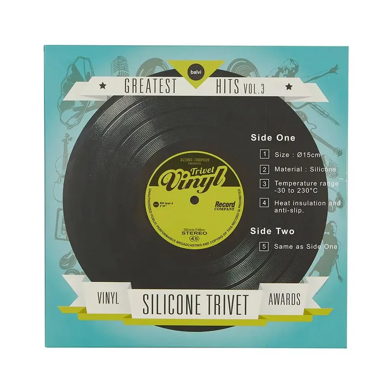 Sous-plat en forme de disque Vinyl