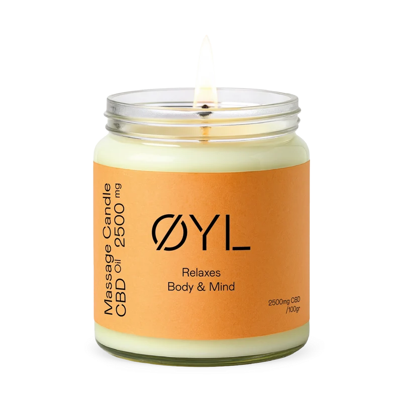 Bougie de massage Noix de Coco – CBD Broad Spectrum 100g