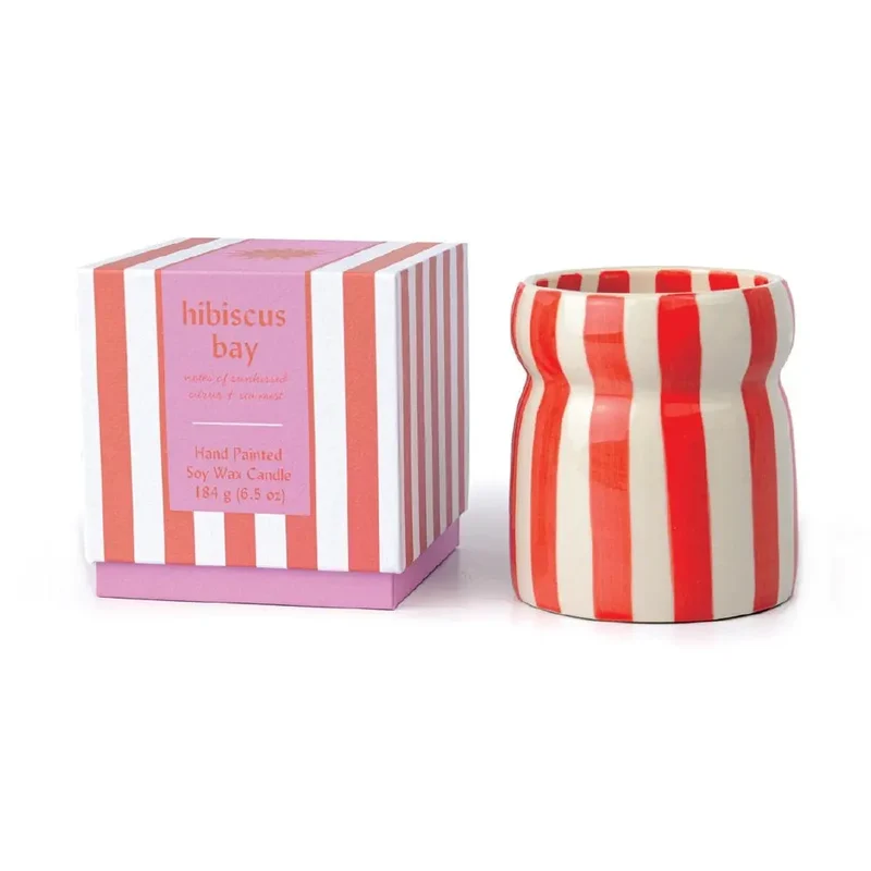 Bougie Cabana - Rouge Lignée - Baie d'Hibiscus 184gr