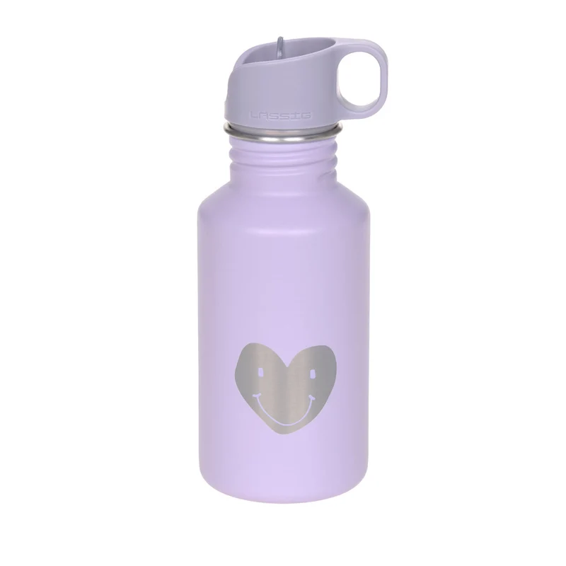 Gourde pour enfant inox Little Gang Heart lilac