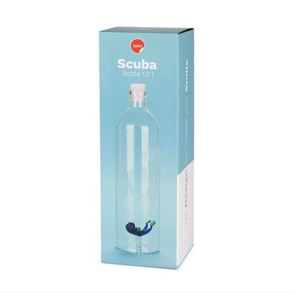 Bouteille en Verre - Atlantis Scuba Bleu - 1,2 L
