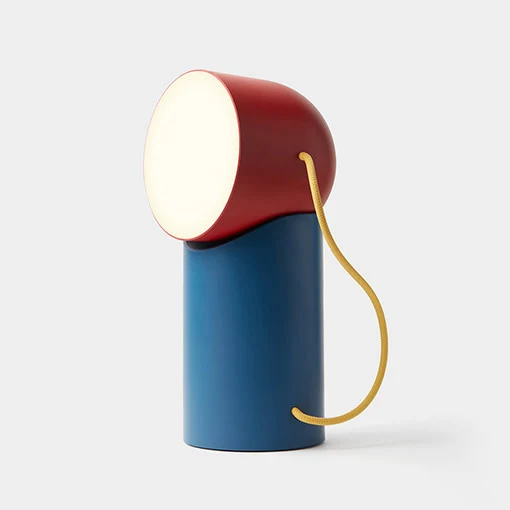 Lampe LED Portable Orbe Bleu Canard et Rouge