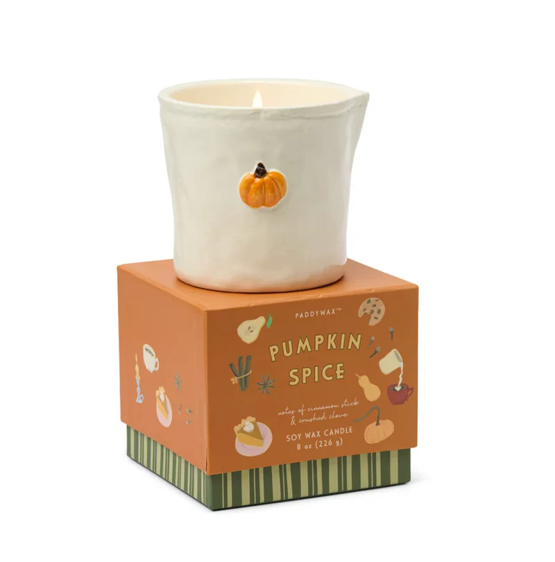 Bougie céramique Bistro Pumpkin Spice – Cannelle & Clou de girofle