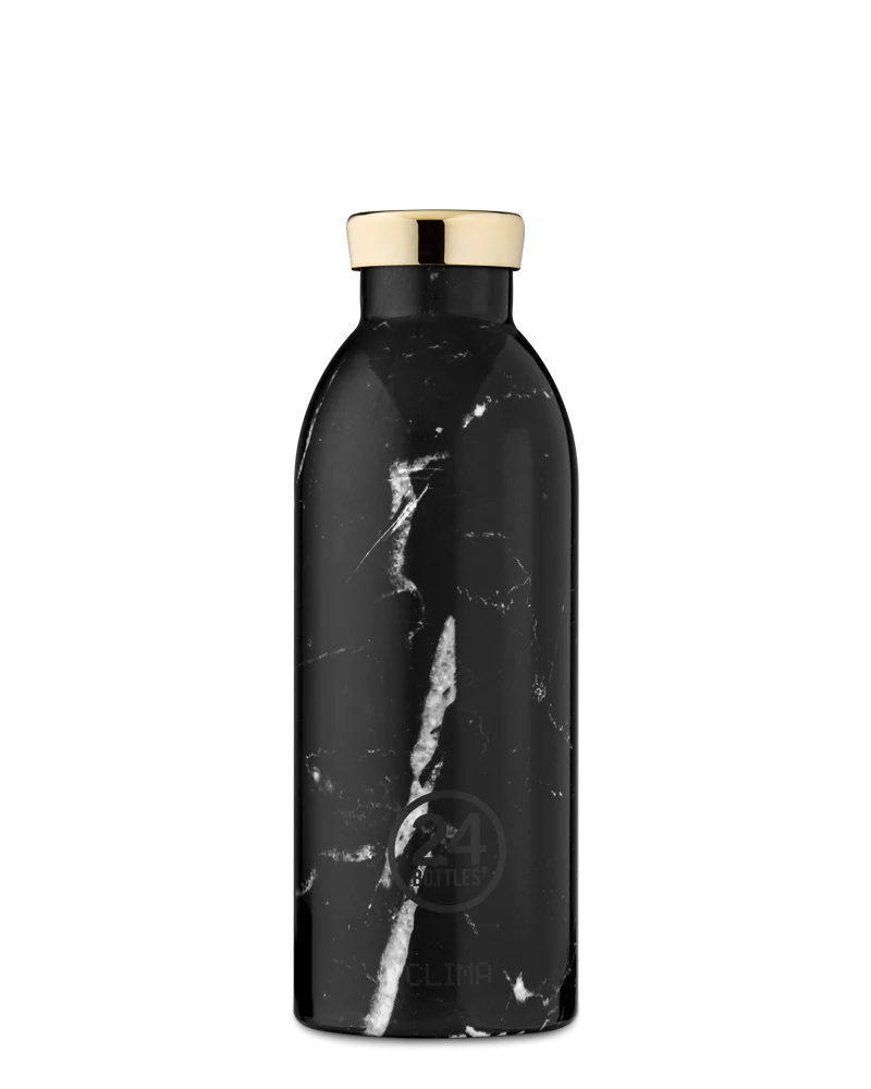 Gourde Clima Bottle Black Marble