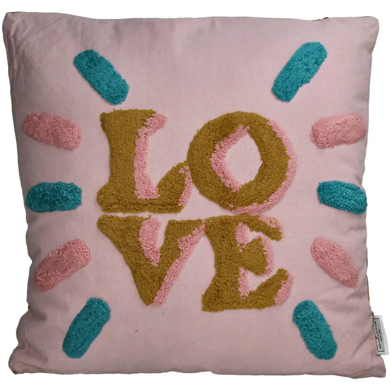 Coussin en Coton - Love - Multi 45x45cm