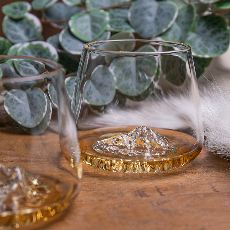 Verres Design - Everest et Mont Blanc (Set de 2) - Collection Topographic
