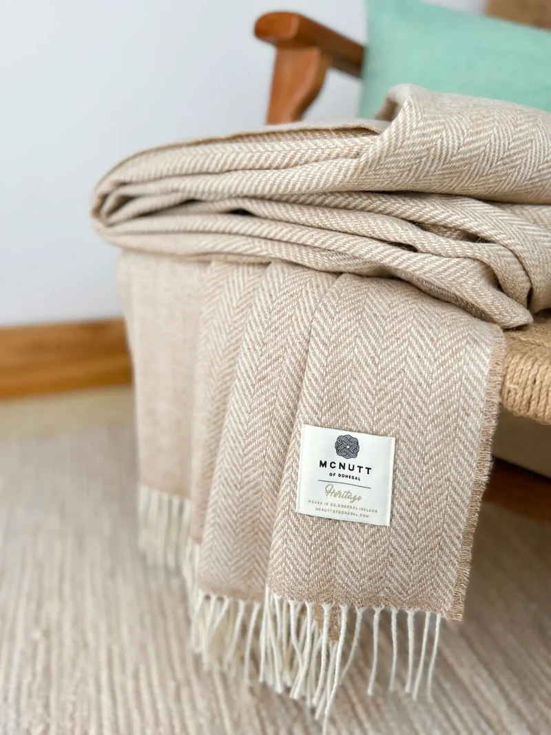 Plaid Heritage Sandstone en Laine