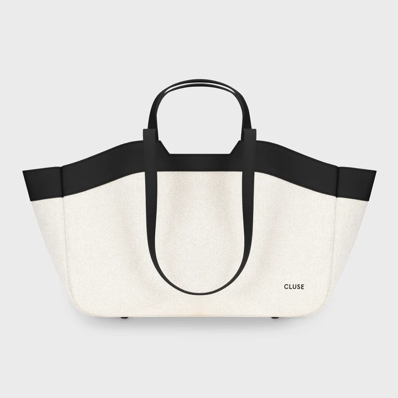 Grand Sac - Tote Bag - Beige/ Black