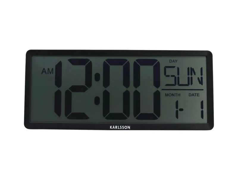 Réveil Retro LCD - Mur & Table Black