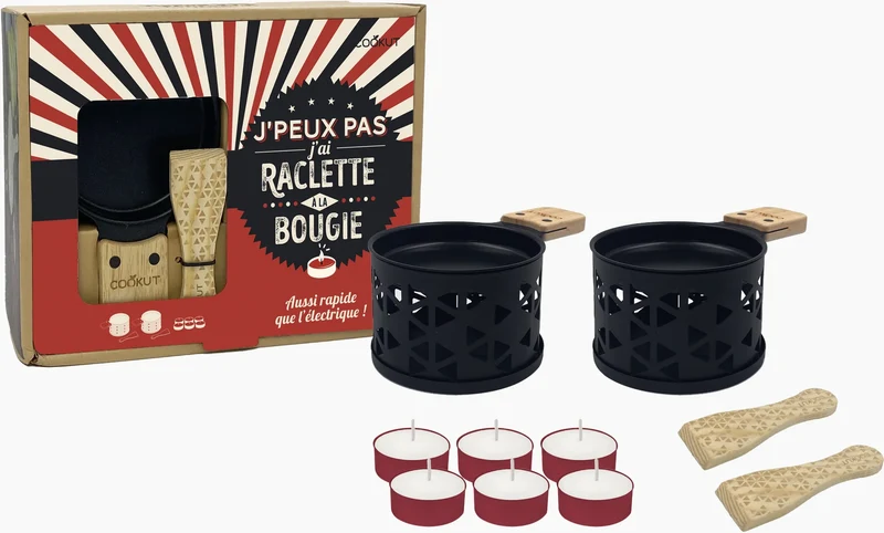Coffret Raclette Bougie - J'peux pas, j'ai Raclette