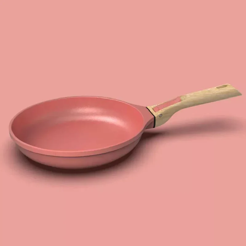 Poêle Anti-adhérente - poignée amovible (non incluse) - Guimauve 28cm - Cookut