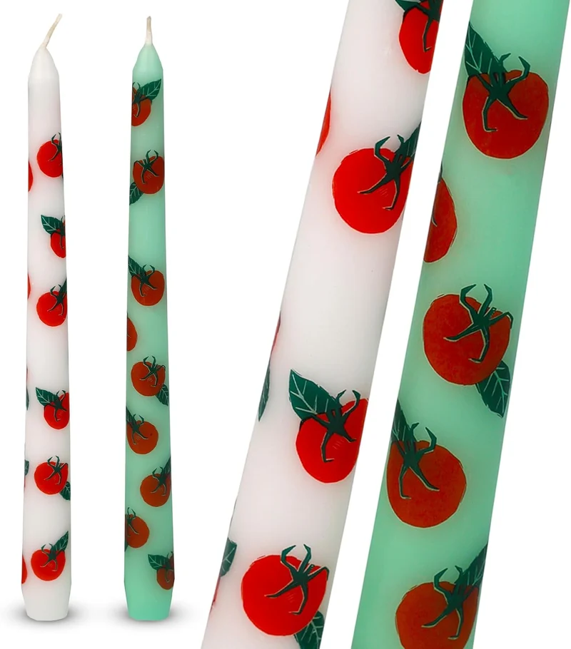 Lot de 2 bougies - Tomates