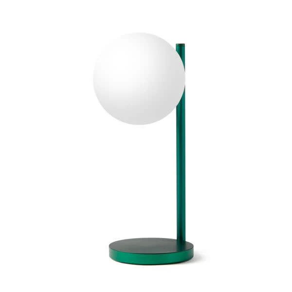 Lampe de Table et Chargeur à Induction Bubble Vert Foncé