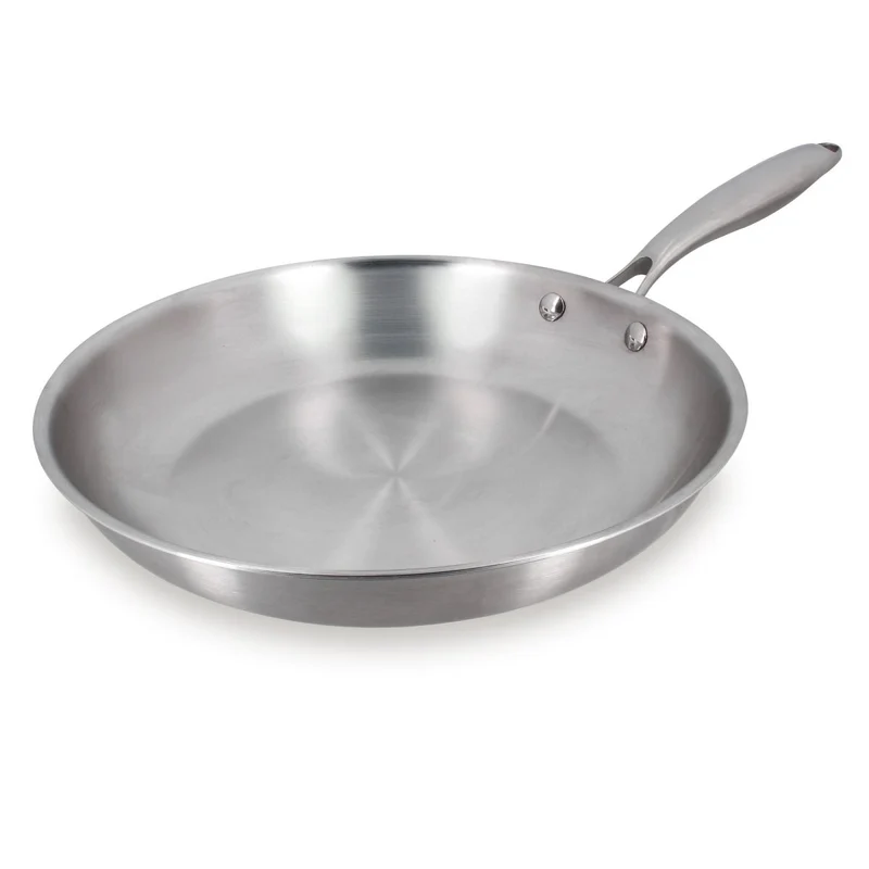 Poêle Trinox Ø30 cm en acier inoxydable triple couche