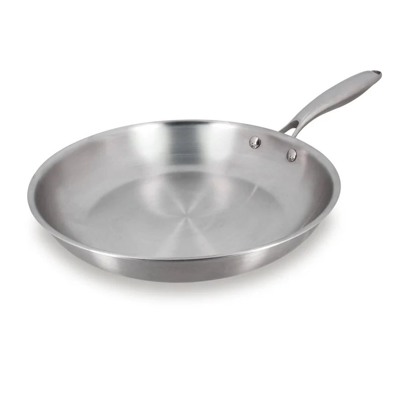 Poêle Trinox Ø28 cm en acier inoxydable triple couche