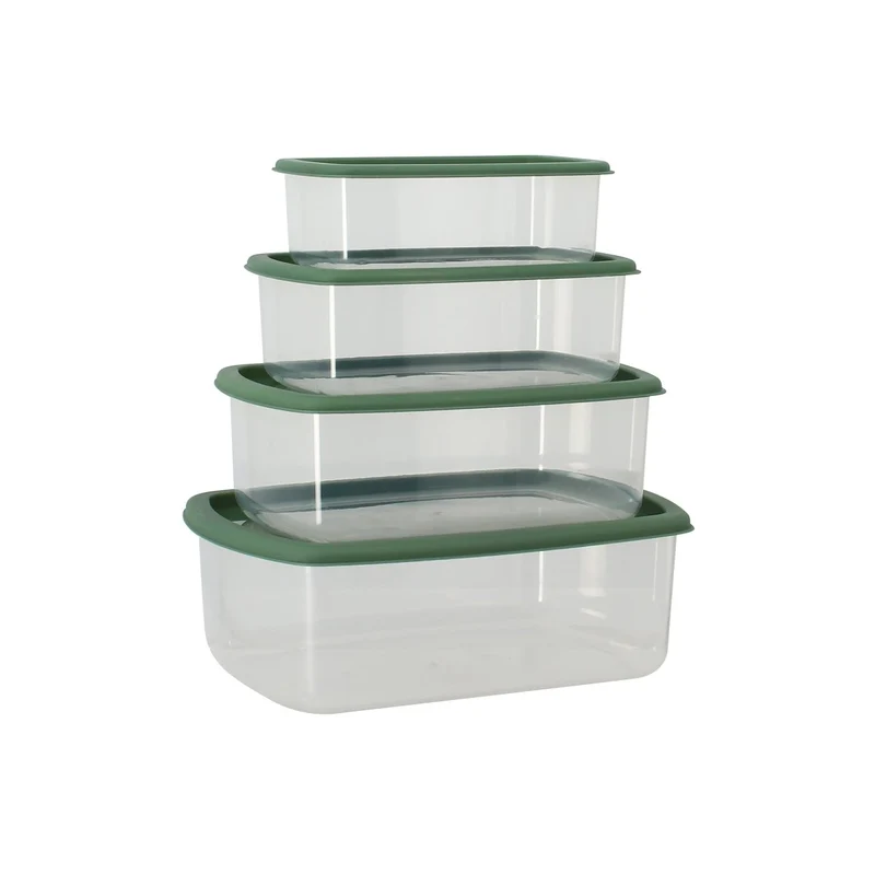 Lot de 4 boîtes conservation avec couvercle