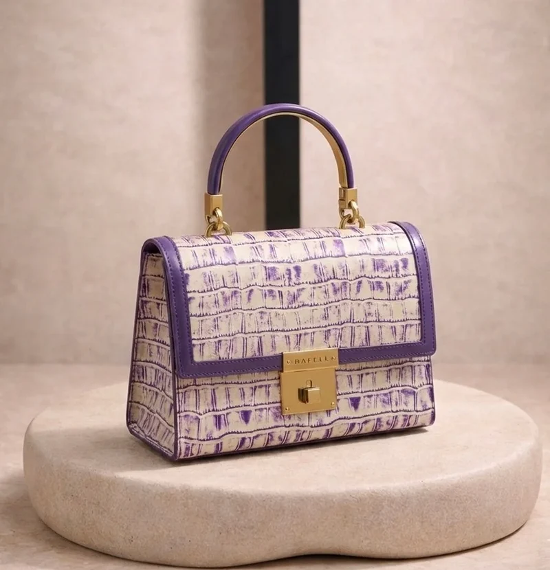 Sac à main signature contemporain en cuir
