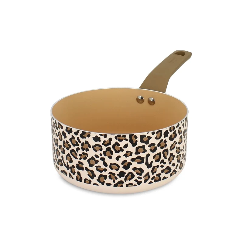 Casserole Léopard 18 cm en aluminium induction marron