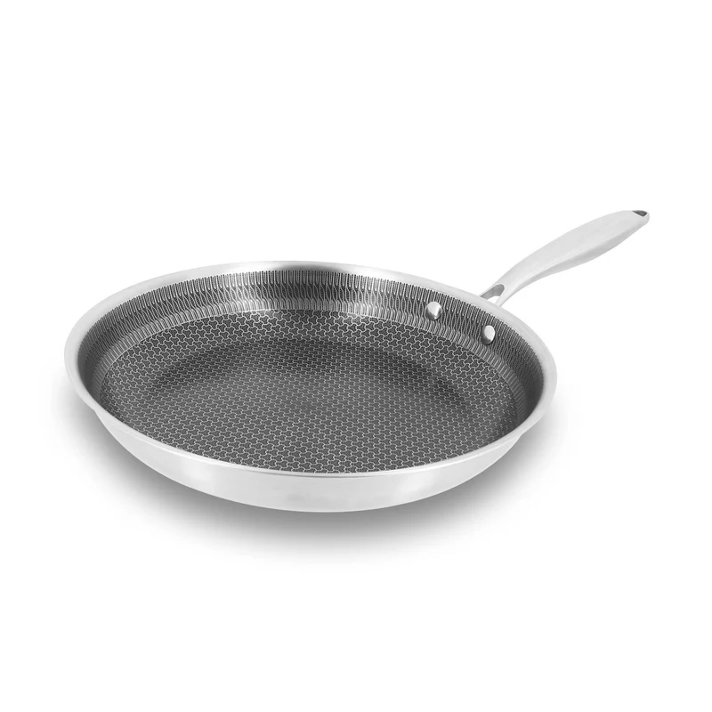 Poêle Trinox Ø28 cm en acier inoxydable avec revêtement antiadhésif sans PFAS