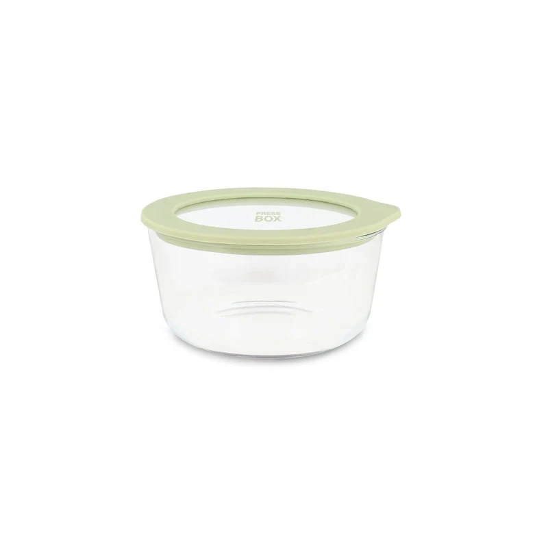 Boîte Hermétique Ronde Pressbox 250 ml en Verre Borosilicate