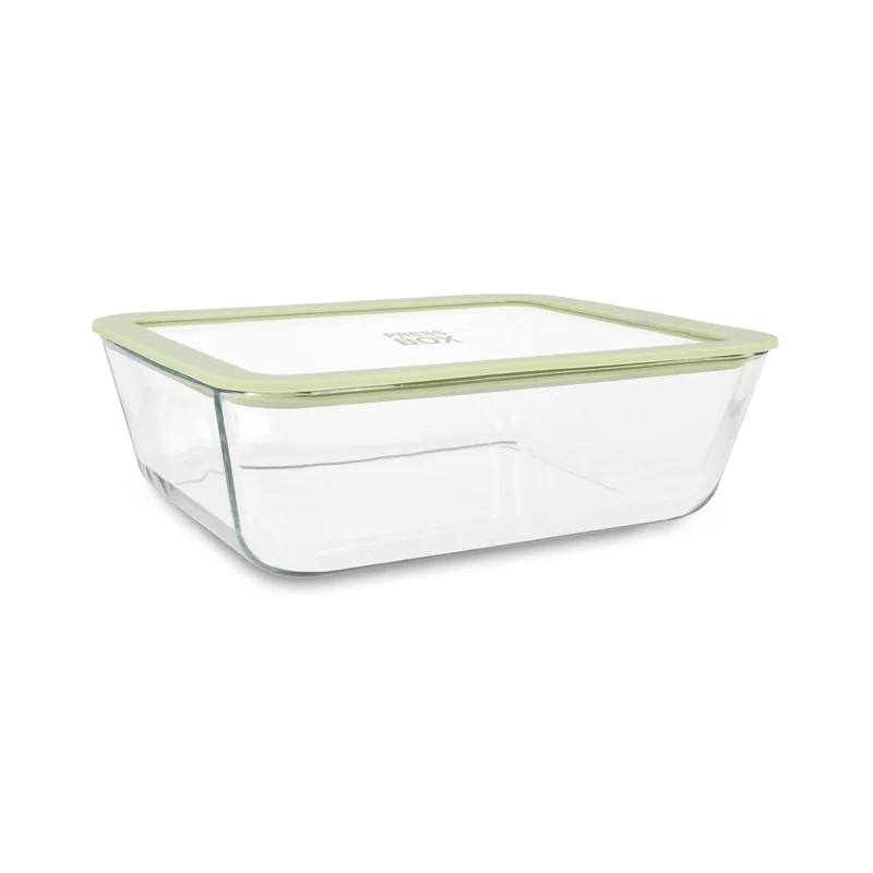 Boîte Hermétique Rectangulaire Pressbox 2,65 L en Verre Borosilicate
