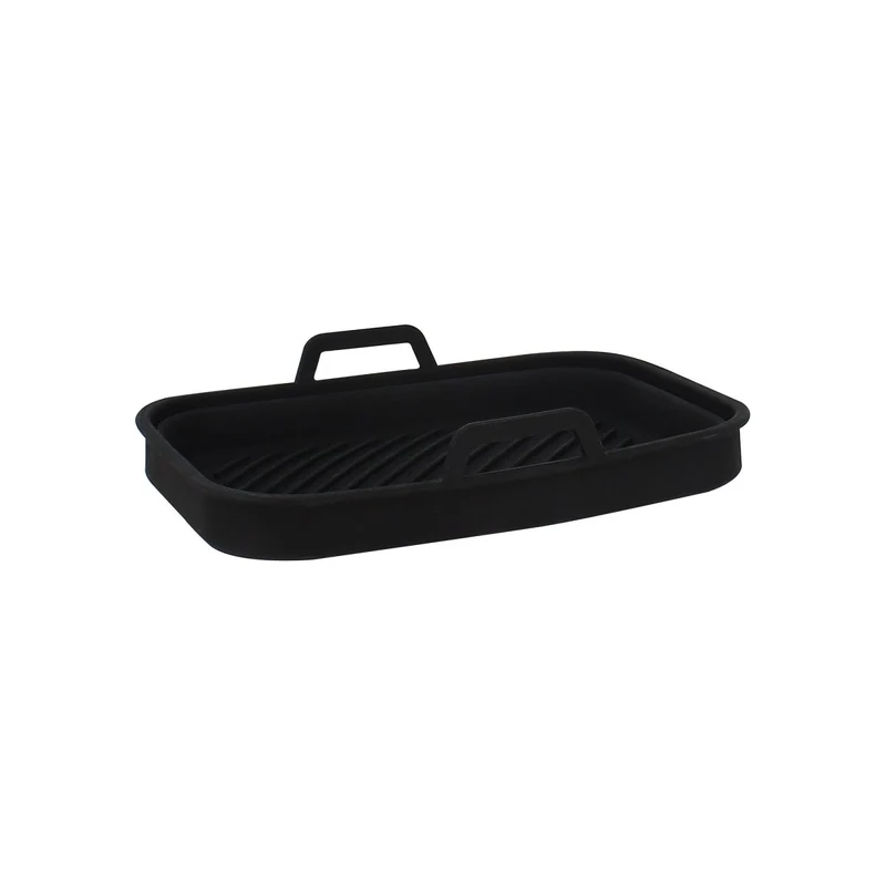 Moule Rectangle en Silicone Noir 23 × 15 cm pour Friteuse à Air