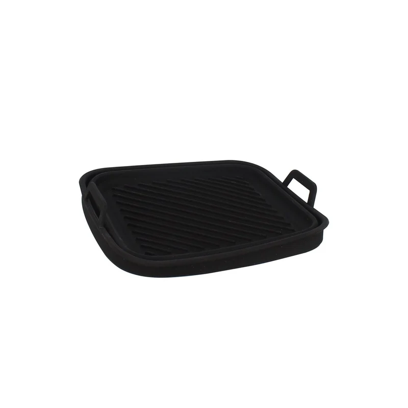 Moule Carré en Silicone Noir Ø20 cm pour Friteuse à Air