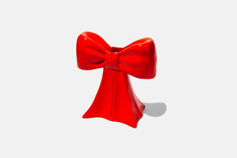 Vase Céramique - Nœud Rouge