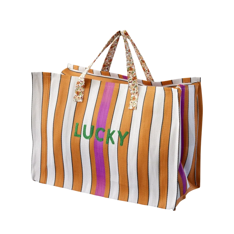 Grand Sac Weekend en Plastique Recyclé - Lucky Print